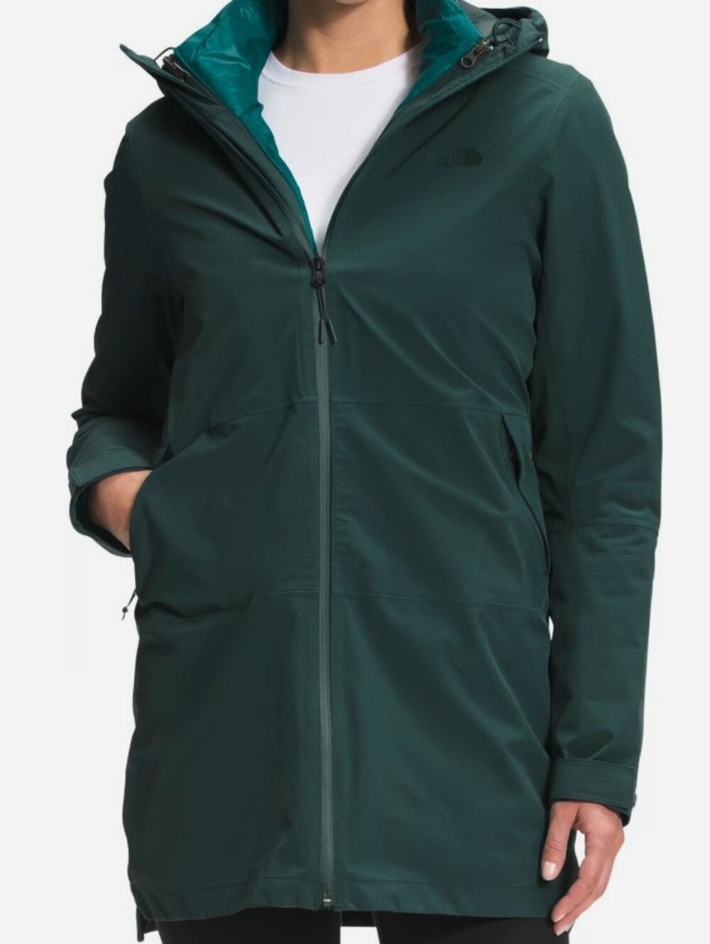 NWOT The North Face ThermoBall Eco Triclimate Parka Teal S